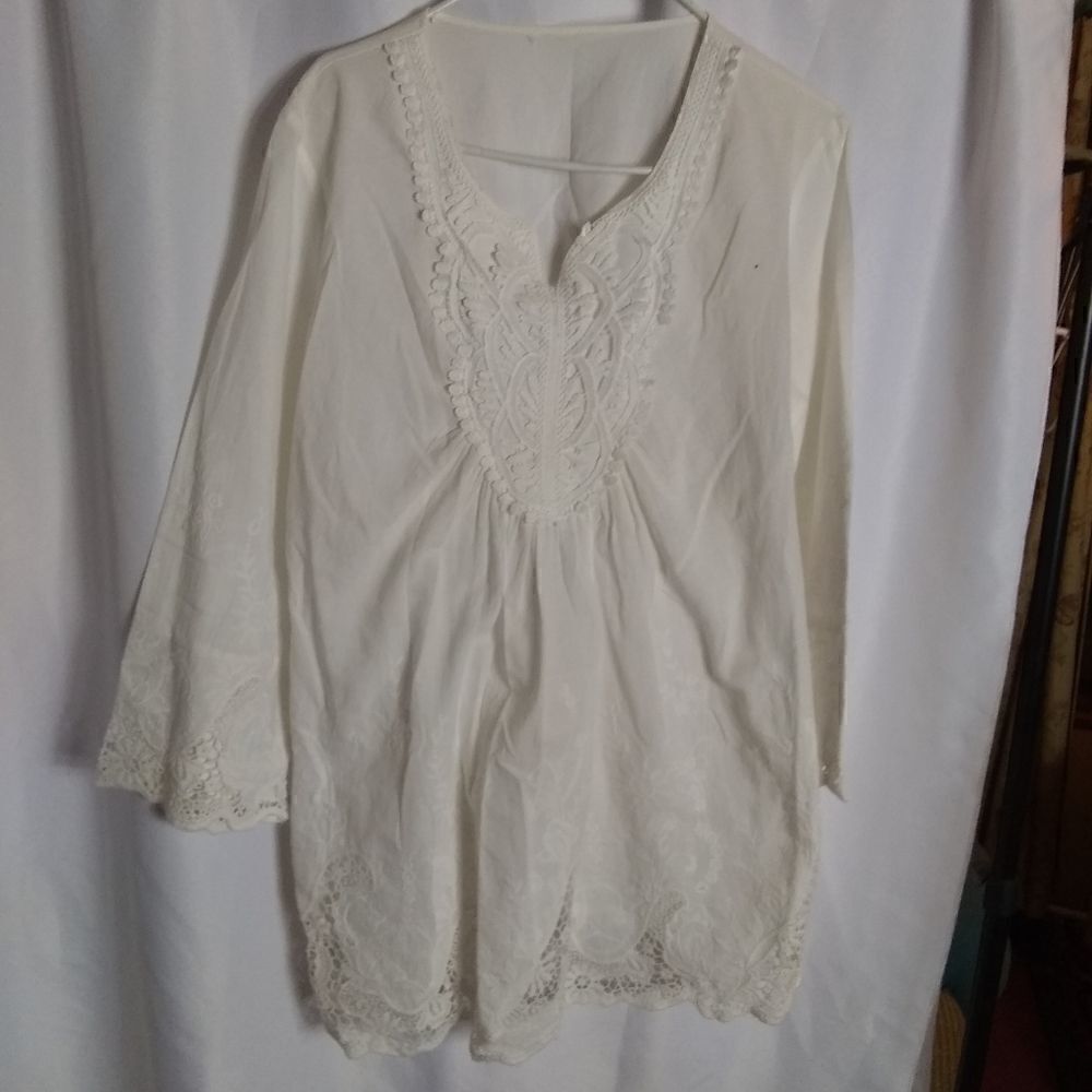 White cotton top